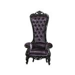 ACME 59141 Raven Accent Chair, Black Fabric