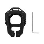 Hooke Road Aluminum Key Fob Cover Case Compatible with Jeep Wrangler JK 07-18,Black