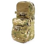 LIVANS Tactical Hydration Pack Nylon, Molle Hydration Carrier Bag Water Reservoir Bag for Tactical Backpack Plate Carrier(Bladder not Included)