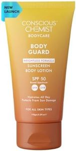 Conscious Chemist® Sunscreen SPF 50 | 150g | Sunscreen for Oily Skin, Body Lotion, Niacinamide with Ceramides & Betaine, UVA/UVB Protection, Reduces Dark Spots, All Skin Types - Body Guard