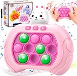 Pop it Game Fidget Toys for Kids, Tap Pop Tap Smart Fidget Popper, Light up Sensory Toy Push Pops Handheld Game, Kids Games Kids Travel Toys Stress Toys Fun Gifts for Girls Boys, Rabbit