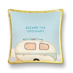 Medium Glass Trinket Dish by Studio Oh! - Escape The Ordinary - 5" x 5" - Dish Tray with Unique Full-Color Artwork - Holds Jewelry, Change, Paperclips & Trinkets