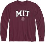 Ivysport MIT Engineers Long Sleeve T-Shirt, Crest, Maroon, X-Large