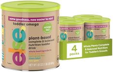 Else Nutrition Toddler Formula 12-36 Months w/Omega 3&6 for Brain Development - Lactose Free, Dairy Free Toddler Nutrition Drink - Plant Based Toddler Protein Powder w/ 20+ Vitamins (22oz, 4-Pack)