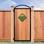 Nuvo Iron Decorative Insert, 15'' Square - Black, Aluminum, for Fencing, Gates, Home, Garden