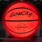 GlowCity LED Light-Up Basketball – Size 5, 27.5 inch, Ideal for Youth & Pre-Teen Night Games – Impact Activated Glow-in-The-Dark Fun, Nylon Wound Durability, Batteries Included