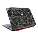 GADGETS WRAP Premium Material Top Only Skin Vinyl Decal Sticker Compatible with Acer Predator Helios 300 - Military Print