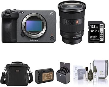 Sony FX3 Full-Frame Cinema Line Camera with 24-70mm f/2.8 GM II Lens, Bundled with, 128GB Memory Card, Battery Pack with USB-C Port, 82mm Essentials Filter Kit, Shoulder Bag and Cleaning Kit