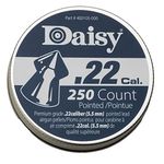 Daisy Outdoor Products .22 Cal. Pointed Pellets 250ct (Silver, 5.5 mm)