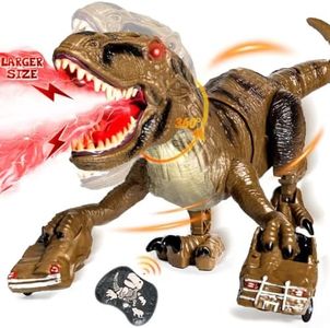 Lozadia Remote Control Dinosaur Toys for Kids, Large Robot Dinosaur Toys with 360° Swaying Head & Spray, Roaring, Realistic Walking T-Rex Dinosaur Toy for Boys Girls, Best Gifts for Kids 3-5 5-7 8-12+