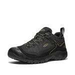 KEEN Men's Targhee 4 Low Height Durable Comfortable Waterproof Hiking Shoes, Triple Black, 8