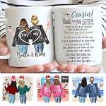 Custom Cousin Gift for Women, Personalized Cousin Mug, Birthday Gifts for Cousin Female, Christmas Gifts for Cousin, Cousin Mothers day Gifts, 11 or 15 Oz