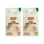 Cature Care by Nature Tofu Cat Litter Natural Flushable Clumping Liter Plant Based Biodegradable Ultra Odour Control 99% Dust Free Low Tracking Cat Litter (Original, 6L, PACK2)