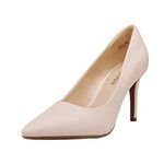 DREAM PAIRS Women's Dpu213 High Heel Platform Dress Pump Shoes,Nude,Size 11