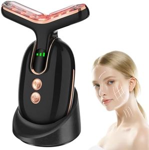 Facial Massager Red-Light-Therapy-for-Face, Neck Skin - Face S culpting Wand Tool, L E D Facial Beauty Device Portable at-Home Face Tool for Skin Care