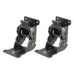 uxcell Table Leg Folding Brackets, 2pcs 0-90-180 Degree Foldable Self Lock Hinges Foldable Bracket Extension Support, Black