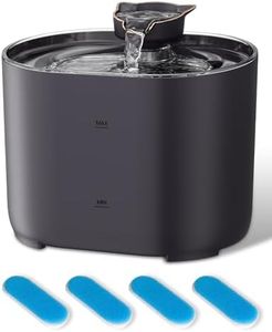 E-SMARTER Cat Water Fountain for Drinking, 2.2L Cat Water fountain with 4 Filters, Deep Purification Water Fountain Cat Bowl with 2 Level of Water Flows, Water Fountain for Cat and Dog