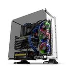 Thermaltake Core P3 TG Snow Mid Tower ATX/M-ATX/Mini ITX Wall Mounted Computer Case -White, Open frame, Tempered Glass