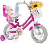 BABY JOY Girls Bike, 12 Inches Kids