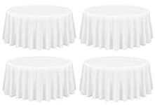 Showgeous 4 Pack White Round Tablec