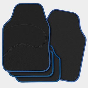 WOLTU Voiture Tapis Universel, Tapis de Sol,Tapis de Voiture Universel,Tapis de Voiture en Tissu Bleu