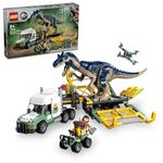 LEGO Jurassic World Dinosaur Missions: Allosaurus Transport Truck 76966 Building Blocks Toys for 8+ Gift for Boys and Girls