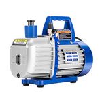 VIVOHOME 110V 1/2 HP 5 CFM Dual Stage Rotary Vane HVAC Air Vacuum Pump with Oil Bottle