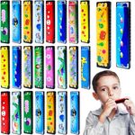 Eerrhhaq 24 Pcs Kids Harmonica,Cart