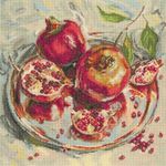 Crowned Fruits Counted Cross Stitch Kit-13.75"X13.75" 14 Count