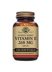 Solgar Natural Source Vitamin E 268 mg (400 IU) Softgels - Pack of 250 - Protects Cells From Oxidative Stress - Immune System Support - Vegan and Gluten Free (Packing May Vary)