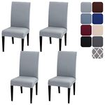 Aisprts Dining Room Chair Covers Slipcovers Set of 4 or 6, Stretch Removable Washable Dining Chair Protector Decoration Cover Seat Slipcover for Hotel,Ceremony,Banquet,Kitchen,Restaurant,Home