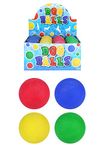 HENBRANDT 24 x Hard Rubber Dog Balls - Play n Shoot - Red, Green, Yellow & Blue