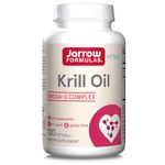Jarrow Formulas, Krill Oil, 600mg, with Omega-3 and Astaxanthin, 120 Softgels, Lab Tested, Gluten Free, SOYA Free, Non-GMO