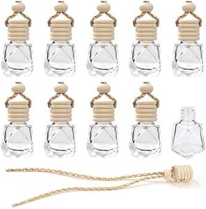 Ambientador de Aire para Coche Vacía Aromaterapia Ambientadores para Coche para Colgar Perfume Difusor de Aceites Esenciales Decoración Accesorios 10 Piezas 8ml