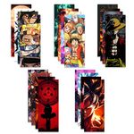 Set of 20 Anime Wall Posters, Variety of Anime Characters, Size: 12x4.5 inch, 300 GSM Matt Paper, Multicolour