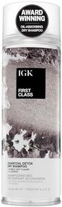 IGK FIRST CLASS ﻿Charcoal Detox Dry Shampoo for Oily Hair | Balances Oil + Soothes Scalp + Volumizes | Vegan + Cruelty Free