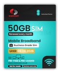 EE 50GB Data Sim Card - Preloaded 4G & 5G Data each month until 8th AUGUST 2026 - No Contract & One-off payment - Business-Grade Data Perfect for Wifi Routers, Tablets & Phones.