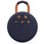 Bluetooth Speaker,MusiBaby M77 Shower Speaker, Bluetooth Speaker Wireless,Dual Pairing,Bluetooth 5.2,Loud Stereo,Booming Bass,1500 Mins Playtime for Home,Travel,Portable Speaker(Navy Blue)