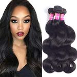 Brazilian Body Wave Virgin Hair 3 Bundles 100% Unprocessed Human Hair Remy Hair Extensions Natural Color 100g/pcs By Originea(22"24"26")