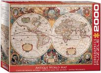 EuroGraphics Antique World Map 2000-Piece Puzzle