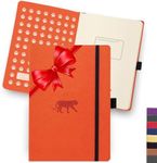 Dingbats A5 Wildlife Dotted Notebook Journal - Premium Vegan Leather Hardcover Executive Journal for Women & Men - Work, Note Taking, Writing & Travel