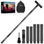 aiGear Premium Walking Hiking Stick CNC Machined Outdoor Trekking Poles Color Black(G2647)