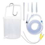 Topquafocus Large Enema Bucket Kit Anti-backflow Enema Kit for Men Women Colon Cleansing Detox Enemas 11oz Capacity 5 Tips Enema Kit……