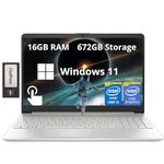 HP 15.6" HD Touchscreen Business Laptop, Intel i3-1215U, 16GB RAM, 672GB Storage (512GB SSD + 160GB Docking Station Set), Intel UHD Graphics, 720p HD Camera, Num Pad, Win 11, Silver