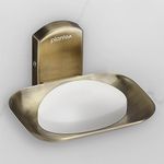 Plantex 304 Grade Stainless Steel Bathroom Soap Holder/Soap Stand for Washbasin/Soap Dish/Bathroom Accessories - Parv (Brass Antique)