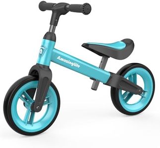 Toddler Balance Bike Toys for 1 to 3 Year Old Girls Boys Adjustable Seat and Handlebar No-Pedal Training Bike Best Gifts for Kids