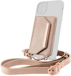 Smartish Stick-on Crossbody Wallet - Dancing Queen Side Piece [Purse/Clutch with Detachable Strap & Card Holder] Universal Fit for iPhone & Android Phones - Rosé All Day