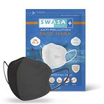 SWASA - Breathe clean air N95 Filter Respirator (Black, Pack of 5)