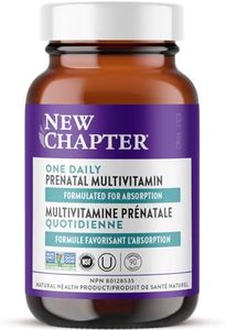New Chapter Prenatal Vitamins Prenatal Multivitamin with Methylfolate + Choline for Healthy Mom Baby, One Daily, 90 Count