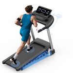 Kitopa 2025 Treadmills for Home, Sporty Digital Screen with 7HP, 12 MP/H, 18% Auto Incline, Heart Rate & APP & Bluetooth Speakers, Running Machine 160KG Capacity with Wide Belt for Home Office Gym